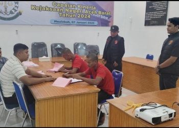 Polres Aceh barat Serahkan Tiga Tersangka Pelaku Judi Online ke Kejari 
