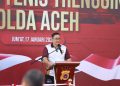 Irjen Achmad Kartiko Resmikan Lapangan Tenis Trengginas Polda Aceh 