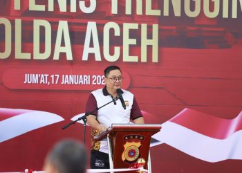Irjen Achmad Kartiko Resmikan Lapangan Tenis Trengginas Polda Aceh 