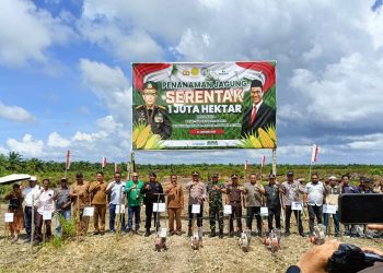Polres Nagan Raya Ikut Launching Penanaman Jagung Serentak 1 Juta Hektar Bersama Kapolri dan Mentan RI 