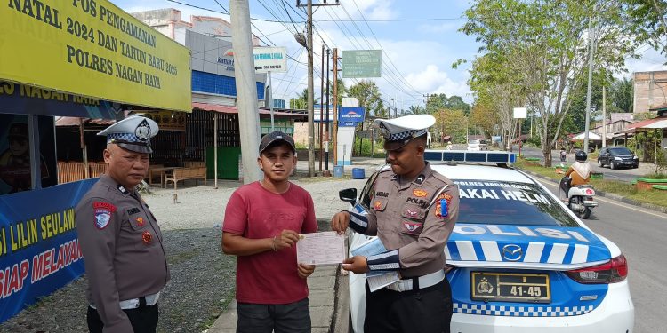 Satlantas Nagan Raya Fokus Peningkatan Kesadaran Masyarakat Dalam Berlalu Lintas