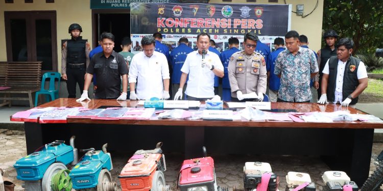 Satreskrim Polres Aceh Singkil Berhasil Ungkap Tiga Kasus pada Awal Tahun 2025