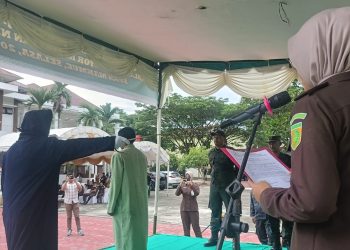 Terpidana Kasus Jarimah Maisir di Nagan Raya Dicambuk Sebanyak 10 kali 