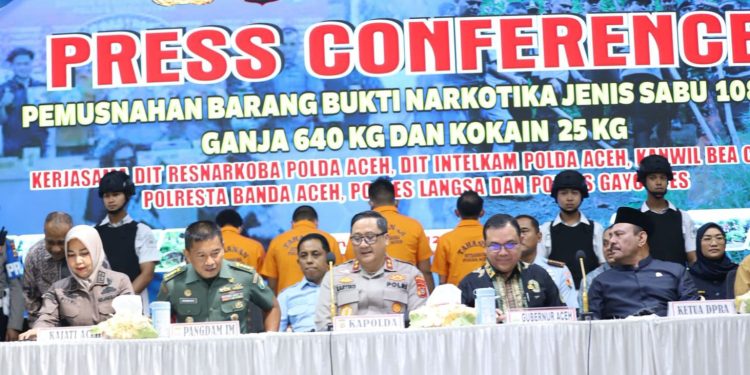 Gubernur Apresiasi Kapolda Aceh atas Kontribusinya Menjaga Serambi Mekkah dari Ancaman Narkoba