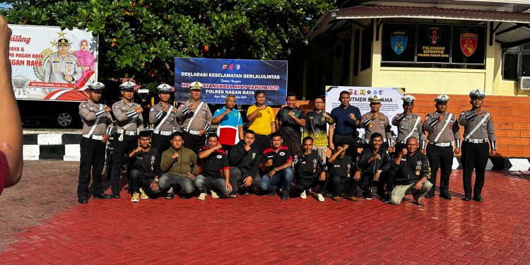 HUT Bhayangkara ke-79, Polres Nagan Raya Gelar Deklarasi Keselamatan Berlalu Lintas