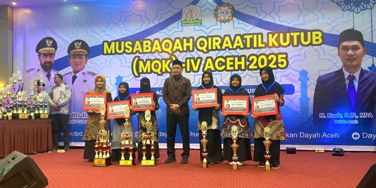 Kafilah Nagan Raya Torehkan Prestasi di Ajang MQK IV Aceh 2025